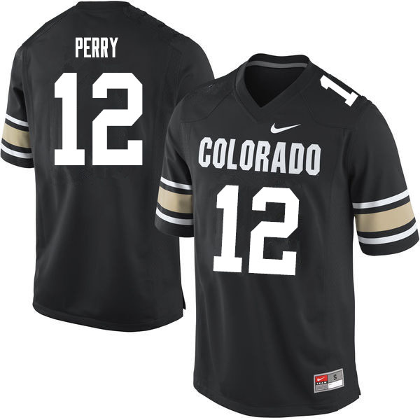 Men #12 Quinn Perry Colorado Buffaloes College Football Jerseys Sale-Home Black - Click Image to Close